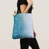 Tote Bag Mandala bleu (De près)