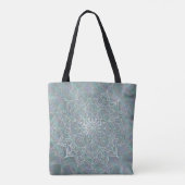 Tote Bag Mandala Bohème Chic à Reflets Iridescents (Dos)