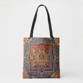 Tote Bag "Mandala bouddhiste d'Amitayus " (Devant)