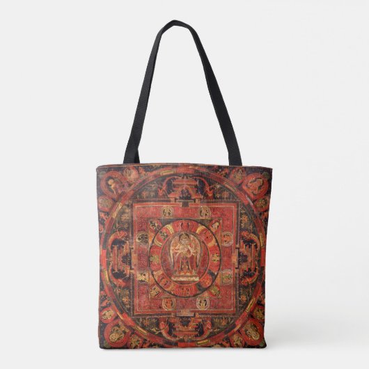 Tote Bag Mandala bouddhiste de la compassion (Dos)