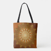 Tote Bag Mandala Brown Orange Star (Dos)