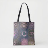 Tote Bag Mandala Coeurs roses (Devant)