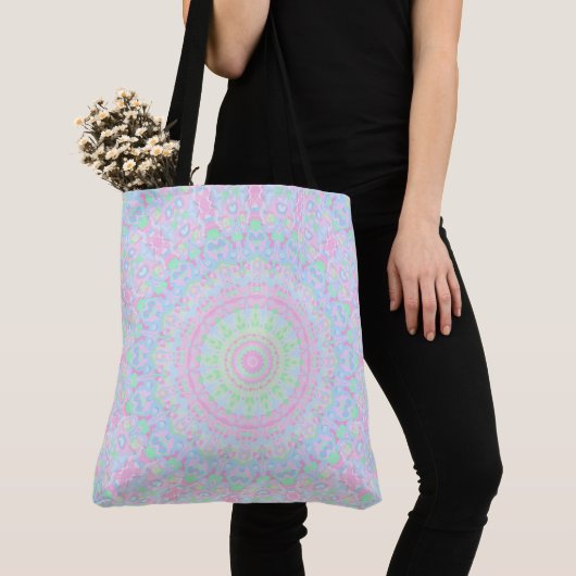 Tote Bag Mandala Coloré (De près)