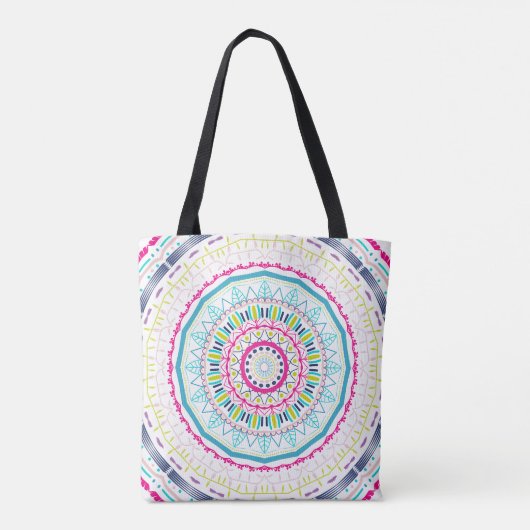 Tote Bag mandala coloré (Dos)