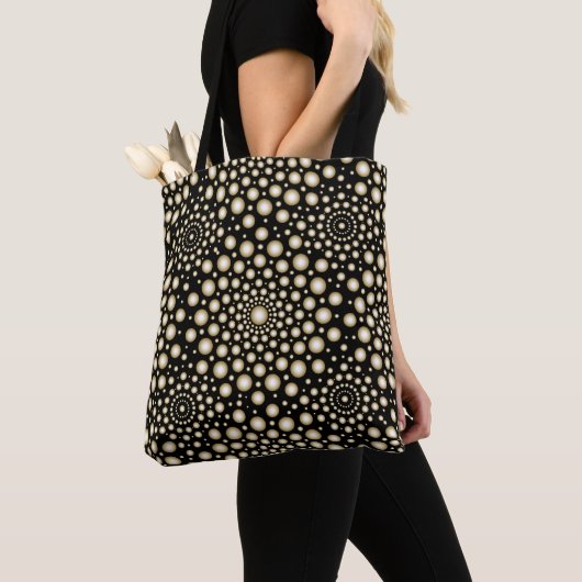 Tote Bag Mandala de cercles (De près)