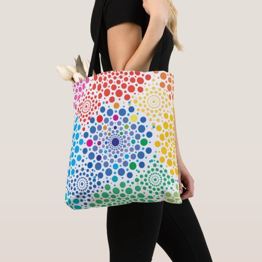 Tote Bag Mandala de cercles 3 (De près)