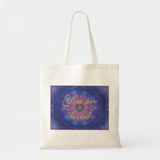 Tote Bag Mandala de coeur (Devant)