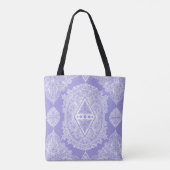 Tote Bag Mandala de diamant céleste (Dos)