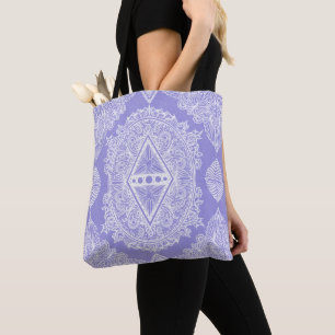 Tote Bag Mandala de diamant céleste