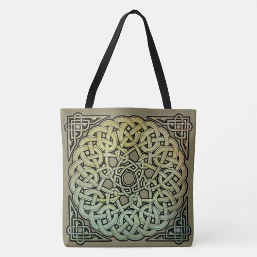 Tote Bag Mandala de Knotwork de Celtic (Devant)
