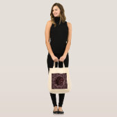 Tote Bag Mandala de rose (Devant (modèle))