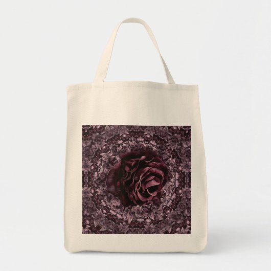 Tote Bag Mandala de rose (Devant)