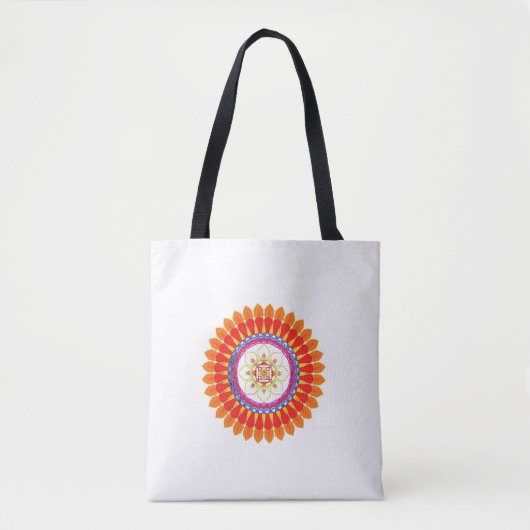 Tote Bag Mandala d'euphorie rythmique (Devant)