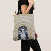 Tote Bag Mandala d'or de faucon (De près)