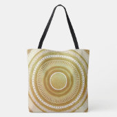 Tote Bag Mandala doré et pailleté (Dos)