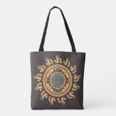 Tote Bag Mandala du Soleil (Dos)