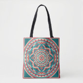 Tote Bag Mandala du sud-ouest moderne (Devant)