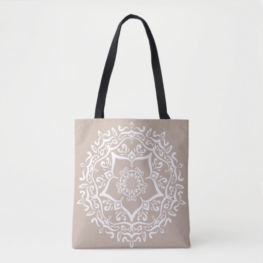 Tote Bag Mandala en laine (Devant)
