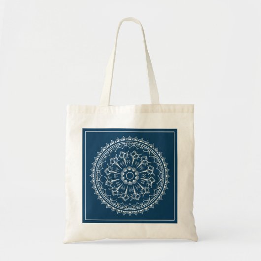 Tote Bag Mandala fait de coquillages (Devant)