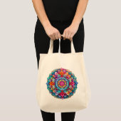 Tote Bag Mandala / Flower Design (Devant (produit))
