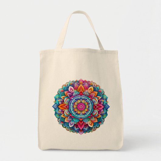 Tote Bag Mandala / Flower Design (Devant)