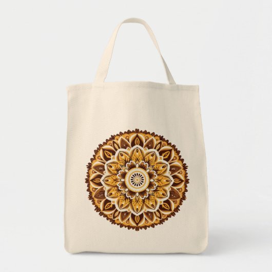 Tote Bag Mandala / Flower Design (Devant)