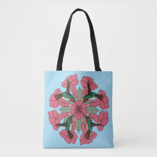 Tote Bag Mandala fourre-tout de colibri
