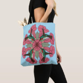 Tote Bag Mandala fourre-tout de colibri (De près)