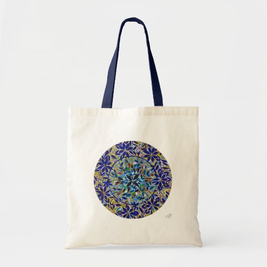 Tote Bag Mandala Harmonia Azul (Devant)