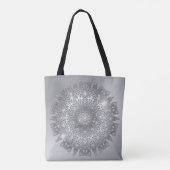 Tote Bag Mandala métallique brillant brillant (Dos)