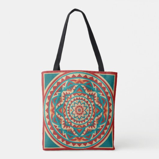 Tote Bag Mandala Moderne du Sud-Ouest (Dos)