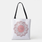 Tote Bag Mandala OM rose pastel (Dos)
