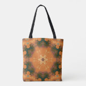 Tote Bag Mandala Orange et Jaune (Dos)