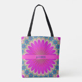 Tote Bag Mandala rose boho (Dos)