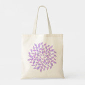 Tote Bag Mandala Shopping Feuille violet / (Dos)