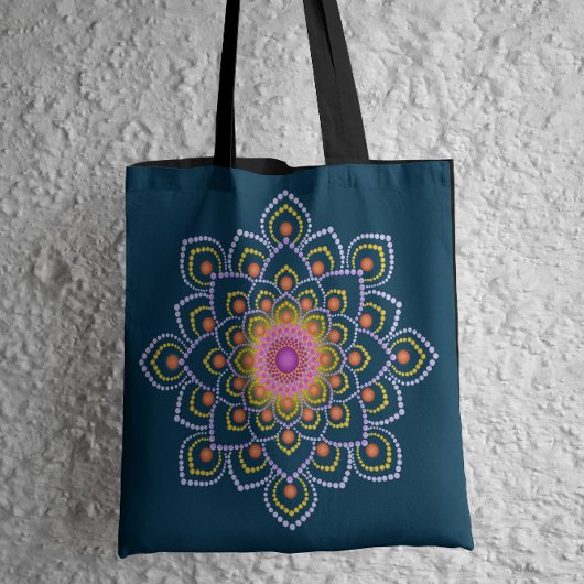 Tote Bag Mandala simple et coloré