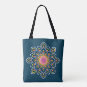 Tote Bag Mandala simple et coloré (Dos)
