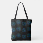 Tote Bag Mandala vert bleu (Dos)