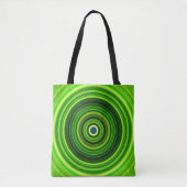 Tote Bag Mandala vert géomagnétique (Devant)