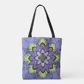 Tote Bag Mandala violet (Dos)