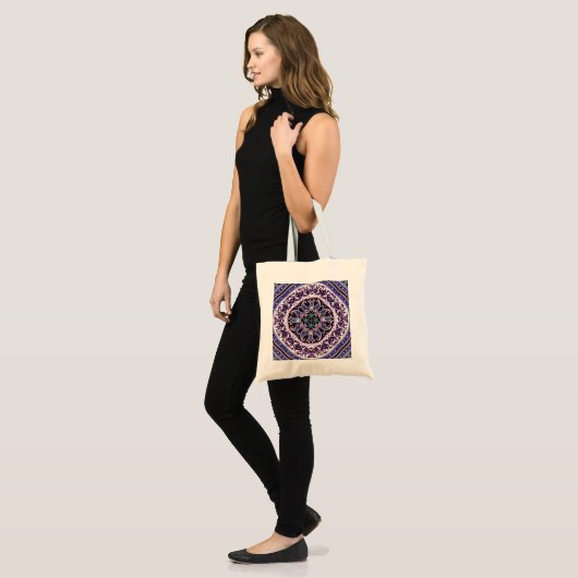 Tote Bag Mandala violet (Devant (modèle))