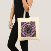 Tote Bag Mandala violet (Devant (produit))