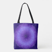 Tote Bag Mandala violet de gradient (Dos)