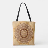 Tote Bag Mandalas, zodiac, orné, cercle vintage. (Dos)