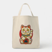 Tote Bag Maneki Neko - Chat chanceux (Dos)