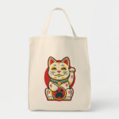 Tote Bag Maneki Neko - Chat chanceux (Devant)