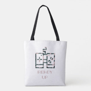 Tote Bag Manette de jeu camouflage rose prête à jouer pour