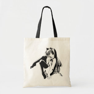 Tote Bag Manga, Neko Catgirl Furry Kawaii Loli