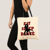 Tote Bag Mange, Dors, Danse (Devant (produit))