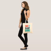Tote Bag Mange, Dors, Plongée (Devant (modèle))
